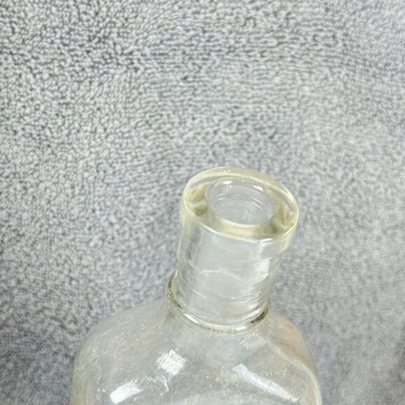 Antique 2 Embossed Glass W/Unique Rectangular Shape 1 Cough 1 Plane Bottle - Picture 5 of 12